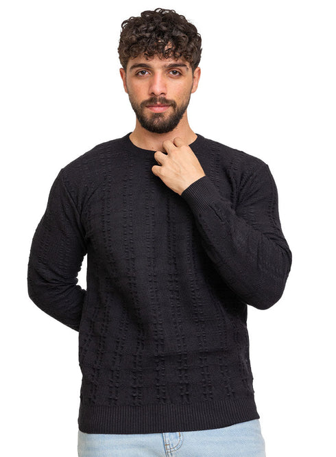 Black - Design00148 BS - Round Pullover - Khotwh
